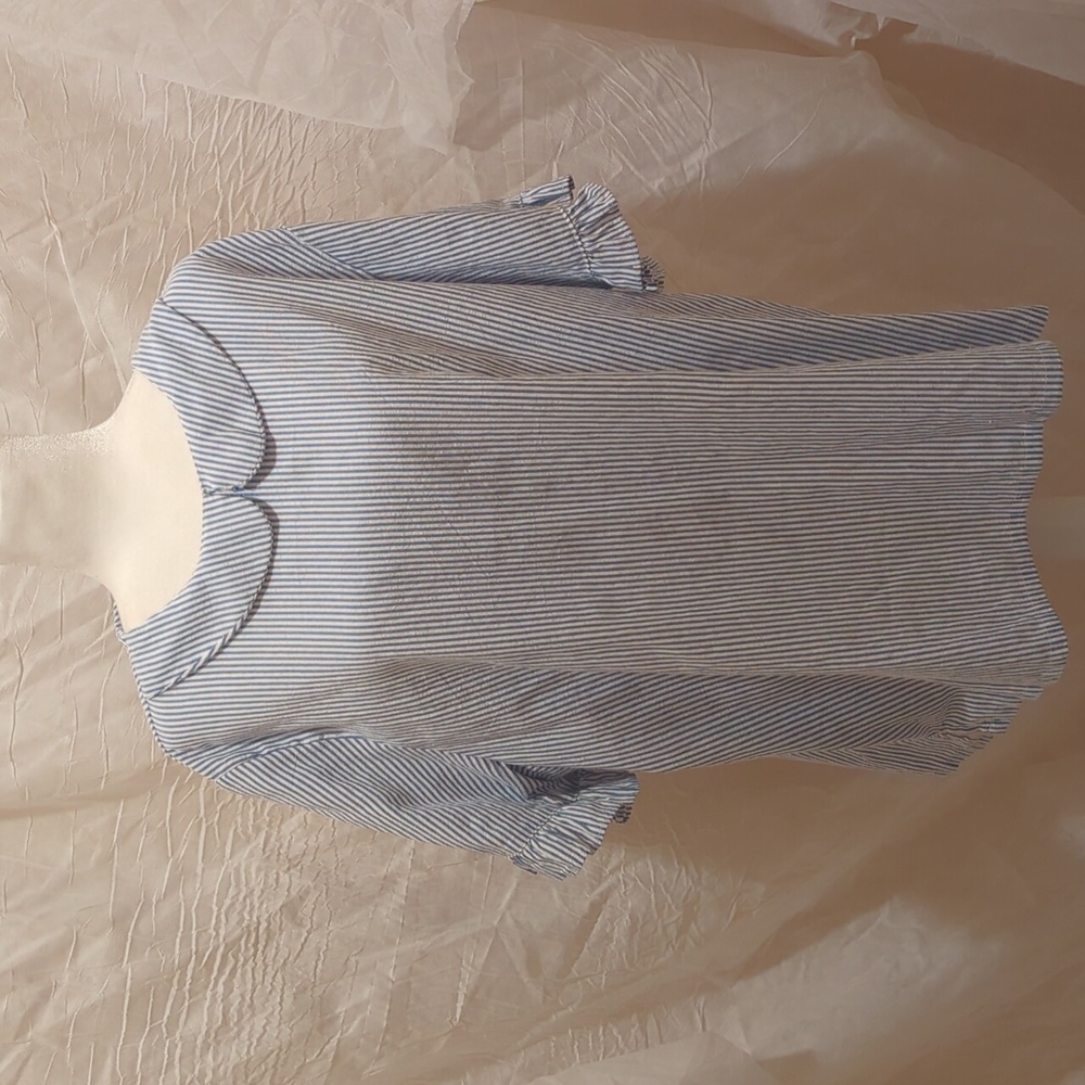 Country Store Sweet, Feminine blue striped blouse, Size 3x